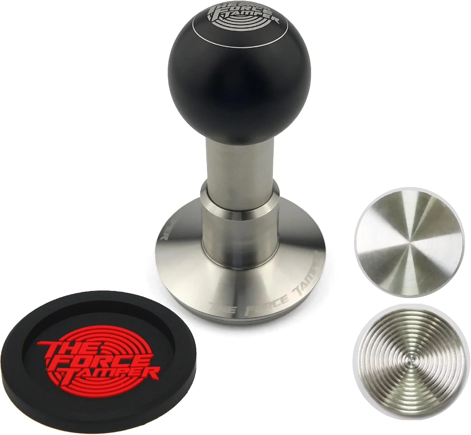 Professional 53.50mm Extend Set Ball-Black Matte AL Handle Coffee Tamper Automatic Impact Adjustable Constant Pressure and Auto-leveling five sizes and eight combination sets are available First-Class