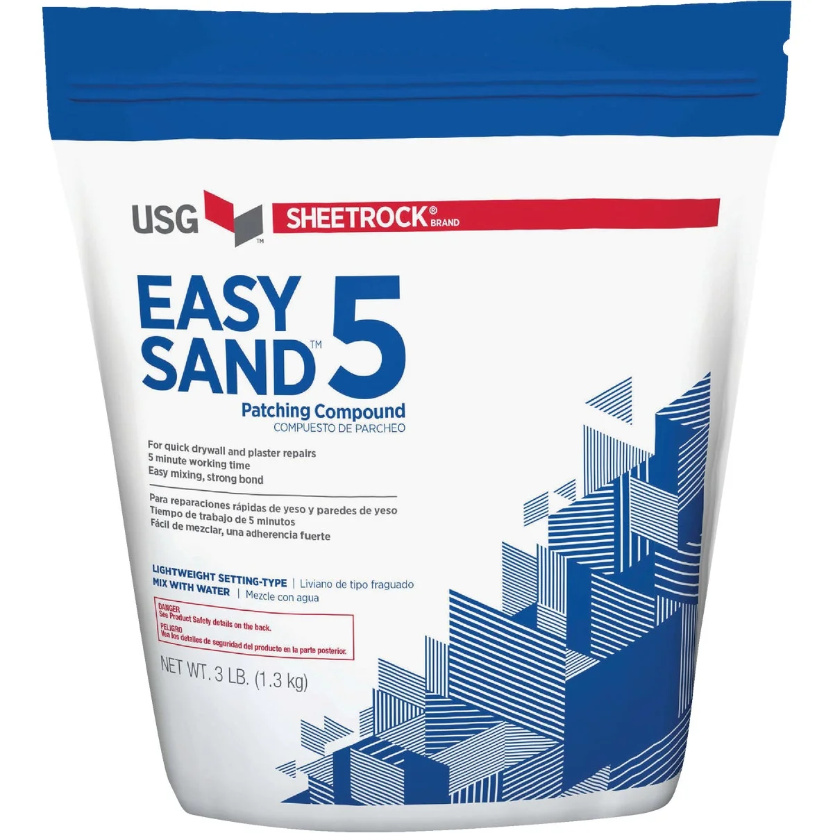 High-Quality Sheetrock Easy Sand 5 Lightweight Setting Type 3 Lb. Drywall Joint Compound Consistent