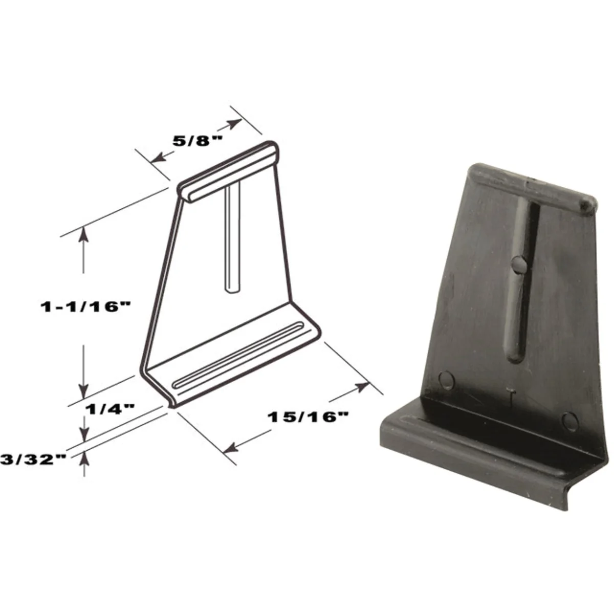 Relaxed Prime-Line Black Spline Channel Pull Tab 25-Pack Dependable