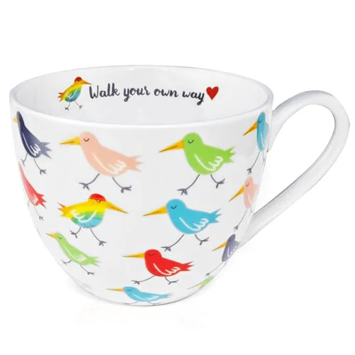 High-Performance Birds Mugs for Daily Coffee and Tea Convenient