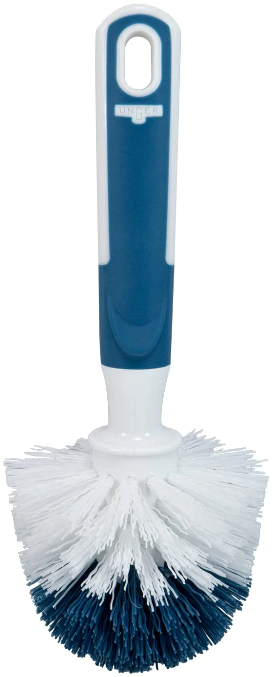 Fast Unger Sink and Dish Scrub Brush Kitchen Washing Scrubber for Hard-to-Reach Corners Small Cleaning Supplies Non-Scratch Bristles Glassware Pots Original