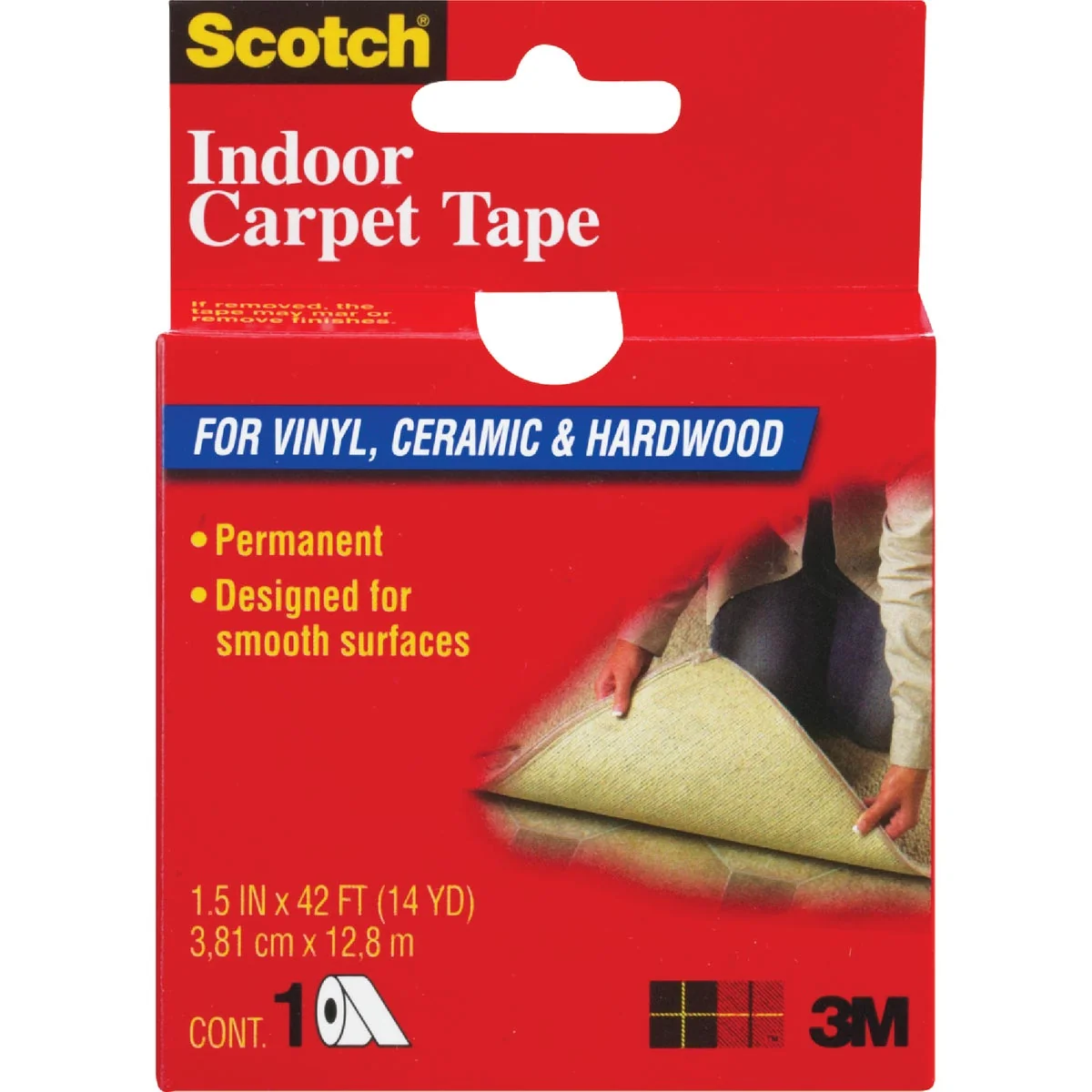 Safe 3M Scotch 1.5 In. x 42 Ft. Indoor Carpet Tape Healthy