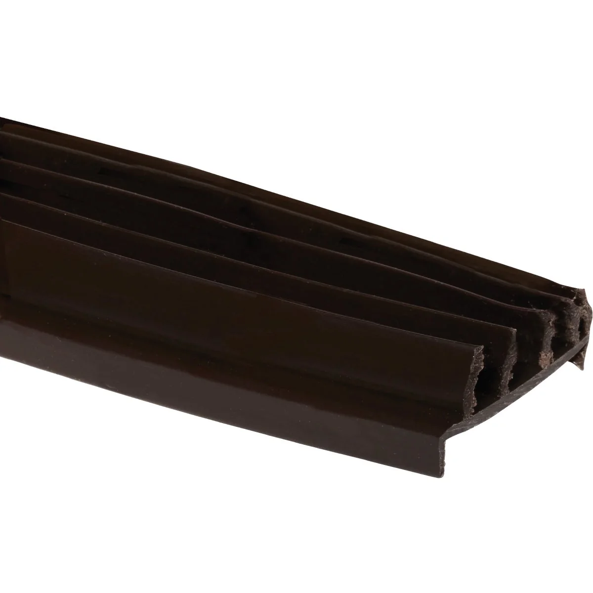 Efficient M-D 1.75 In. W. x 1.75 In. H. x 36 In. L. Brown Vinyl Door Bottom with Vinyl Fins for 1-3 4 In. Door Easy-to-Use