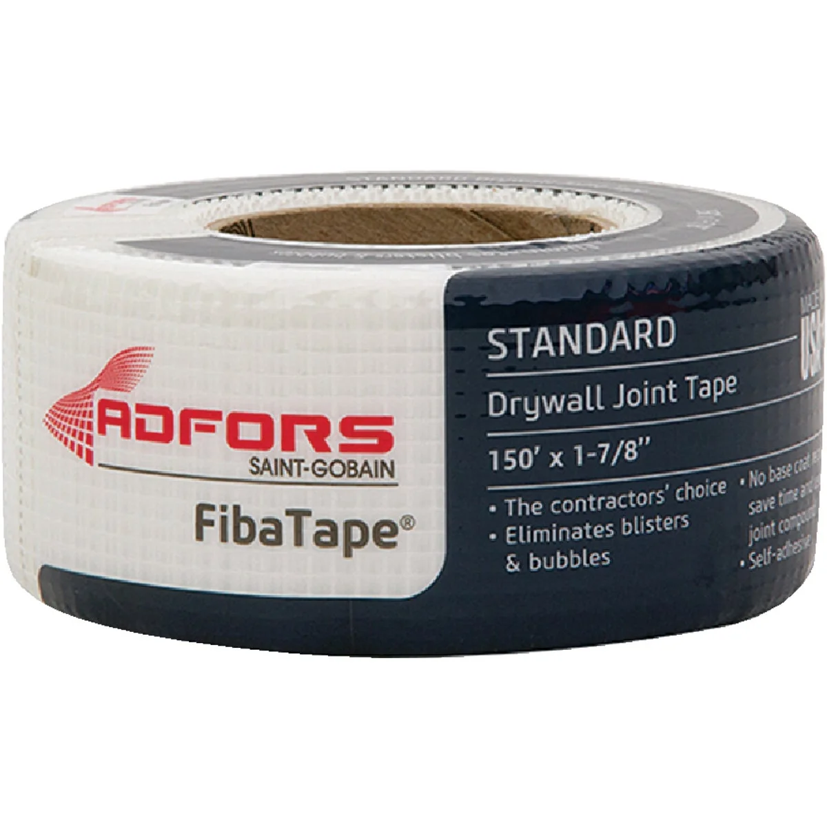Powerful FibaTape 1-7 8 In. x 150 Ft. White Self-Adhesive Joint Drywall Tape Clean
