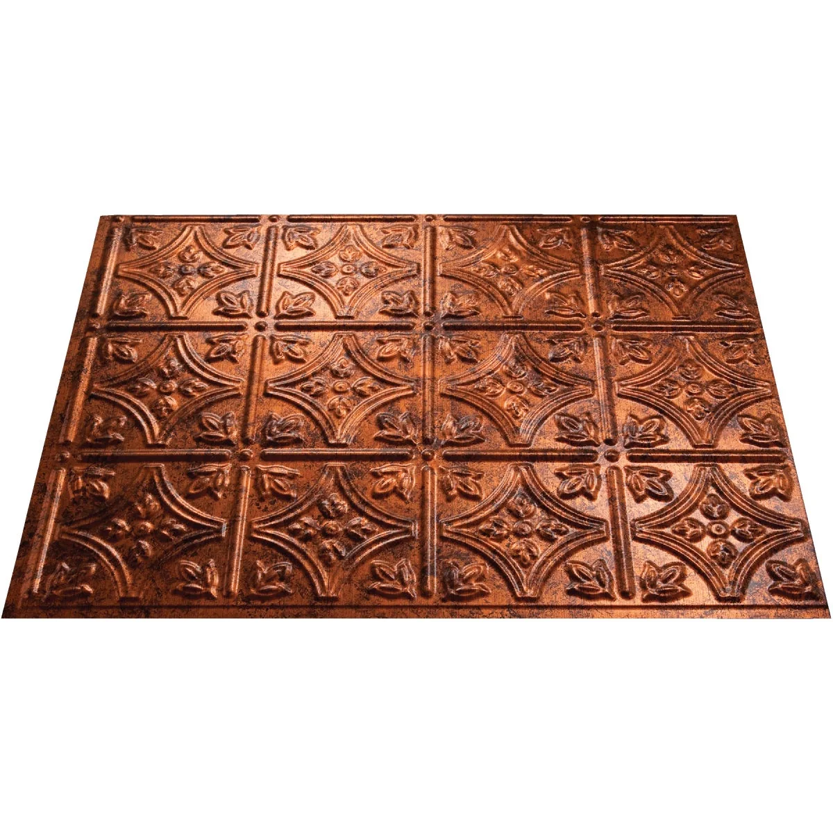 Breathable Fasade 18 In. x 24 In. Thermoplastic Backsplash Panel Moon Copper Traditional 1 Trusted