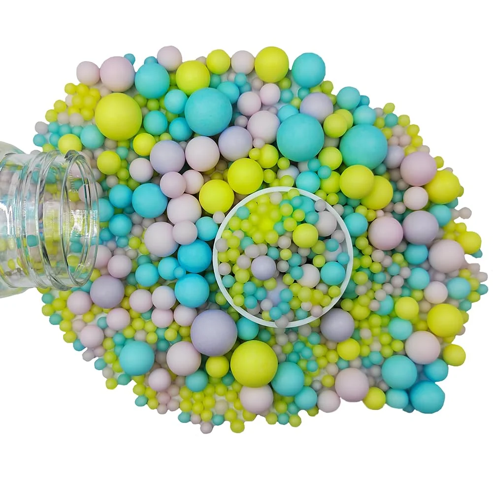 Modern Edible Pastel Sugar Pearls Candy Sprinkles 120G 4.23Ounce Baking Cake Sprinkles Cupcake and Cake Topper Cookie Decorations Wedding Party Valentines Flexible