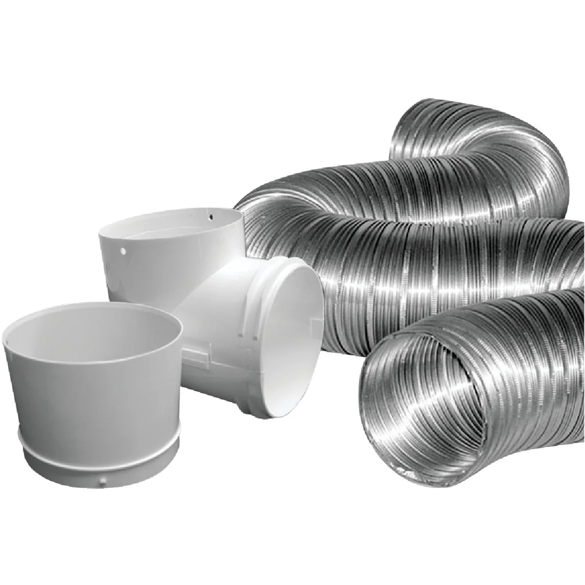 High-End Dundas Jafine Semi-Rigid Aluminum Dryer Hose Kit 3-Piece Top-Quality