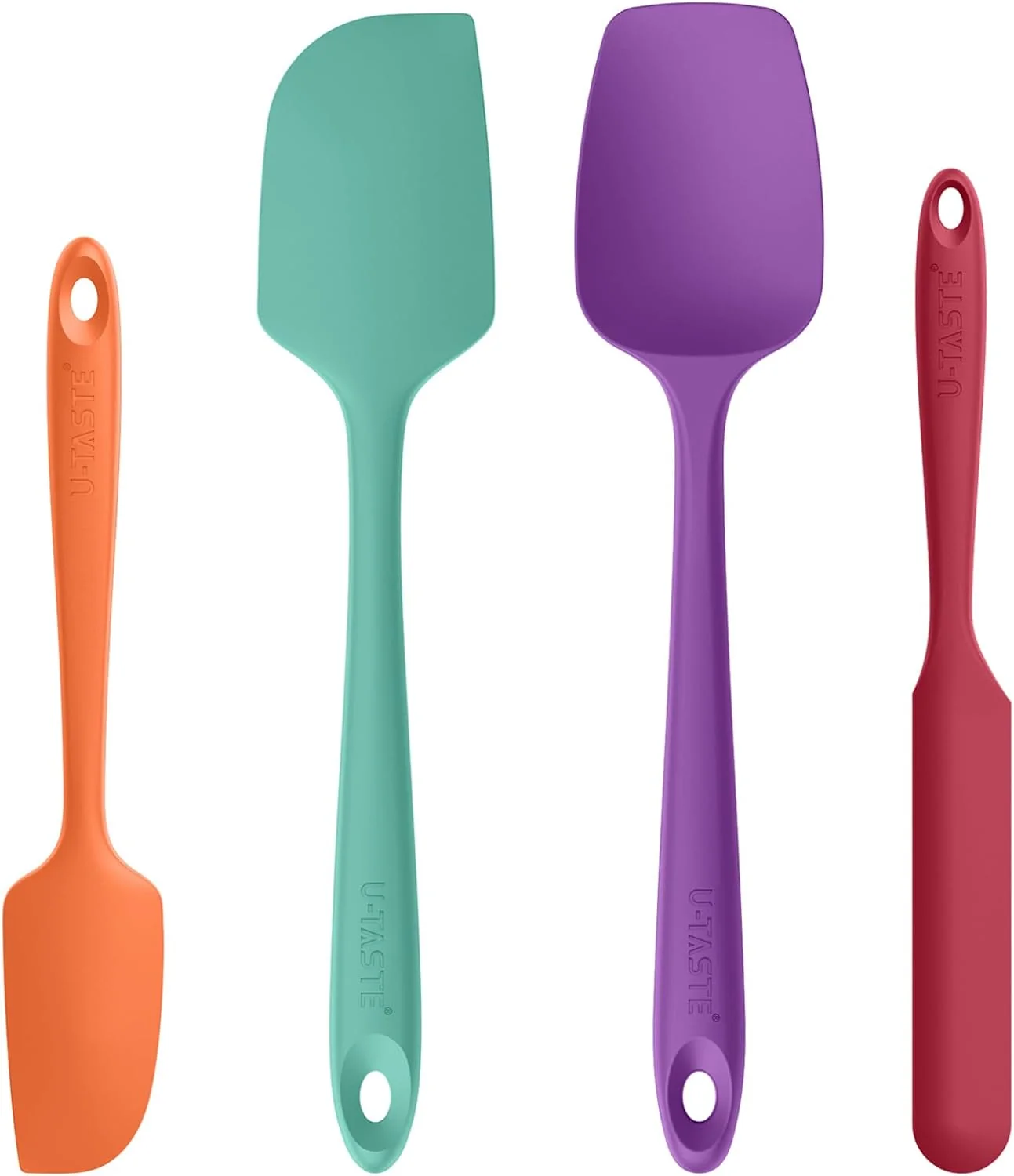 Elegant U-Taste Heat Resistant Silicone Spatula – 600ºF Hot-Proof Food Grade Kitchen Baking Bowl Scraper Next-Generation