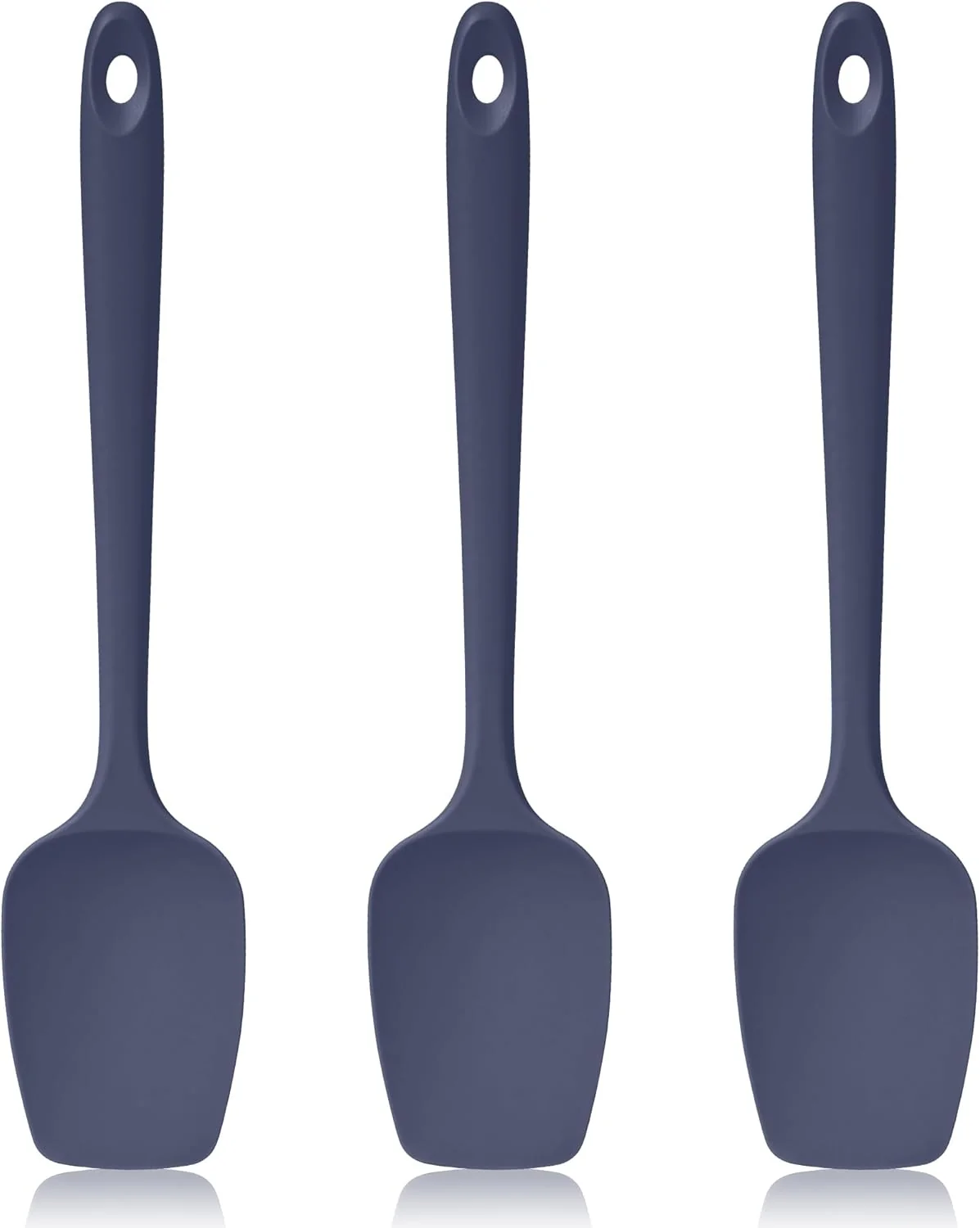 Eco-Friendly 600ºF Heat Resistant Spatulas High Heat Food Safe Semless Kitchen Silicone Spoon Spoonula Scraper Set for Cooking Baking Mixing Scraping Stirring Environmentally Friendly