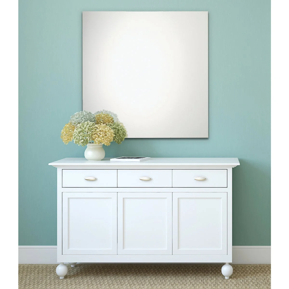 Durable Erias Home Design 30 In. W. x 36 In. H. Frameless Polished Edge Wall Mirror Elite
