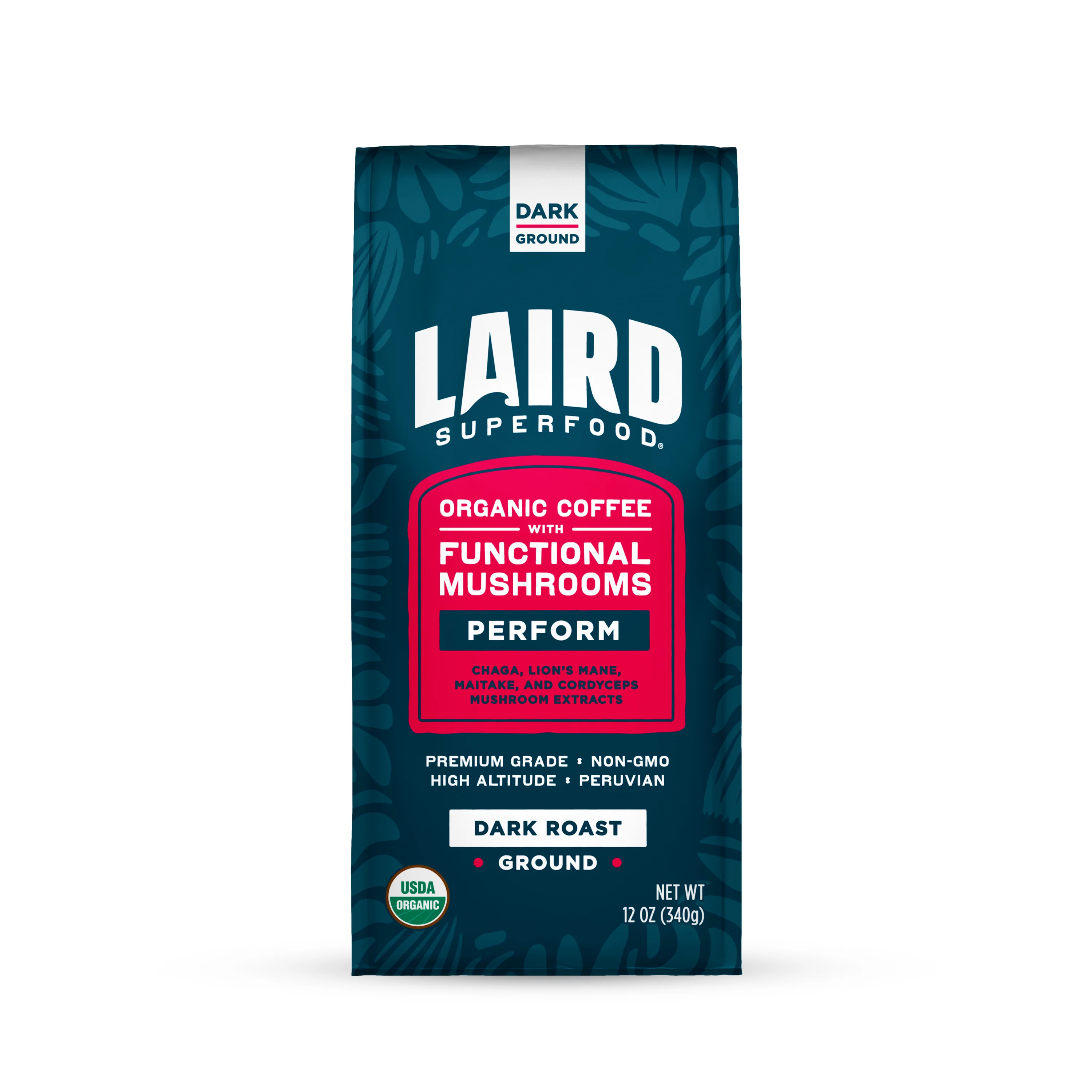 Long-Lasting Laird Superfood Perform Functional Mushroom Ground Organic Coffee – Dark Roast Healthy