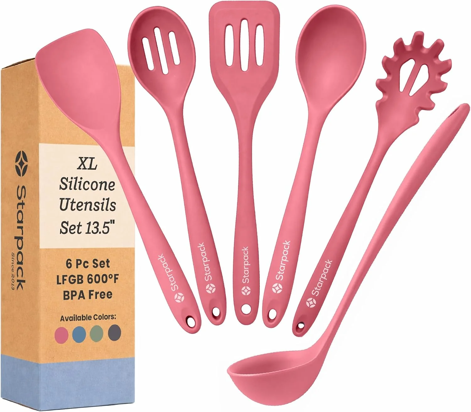 Enhanced XL Silicone Cooking Utensils Set – 600°F Heat Resistant Functional