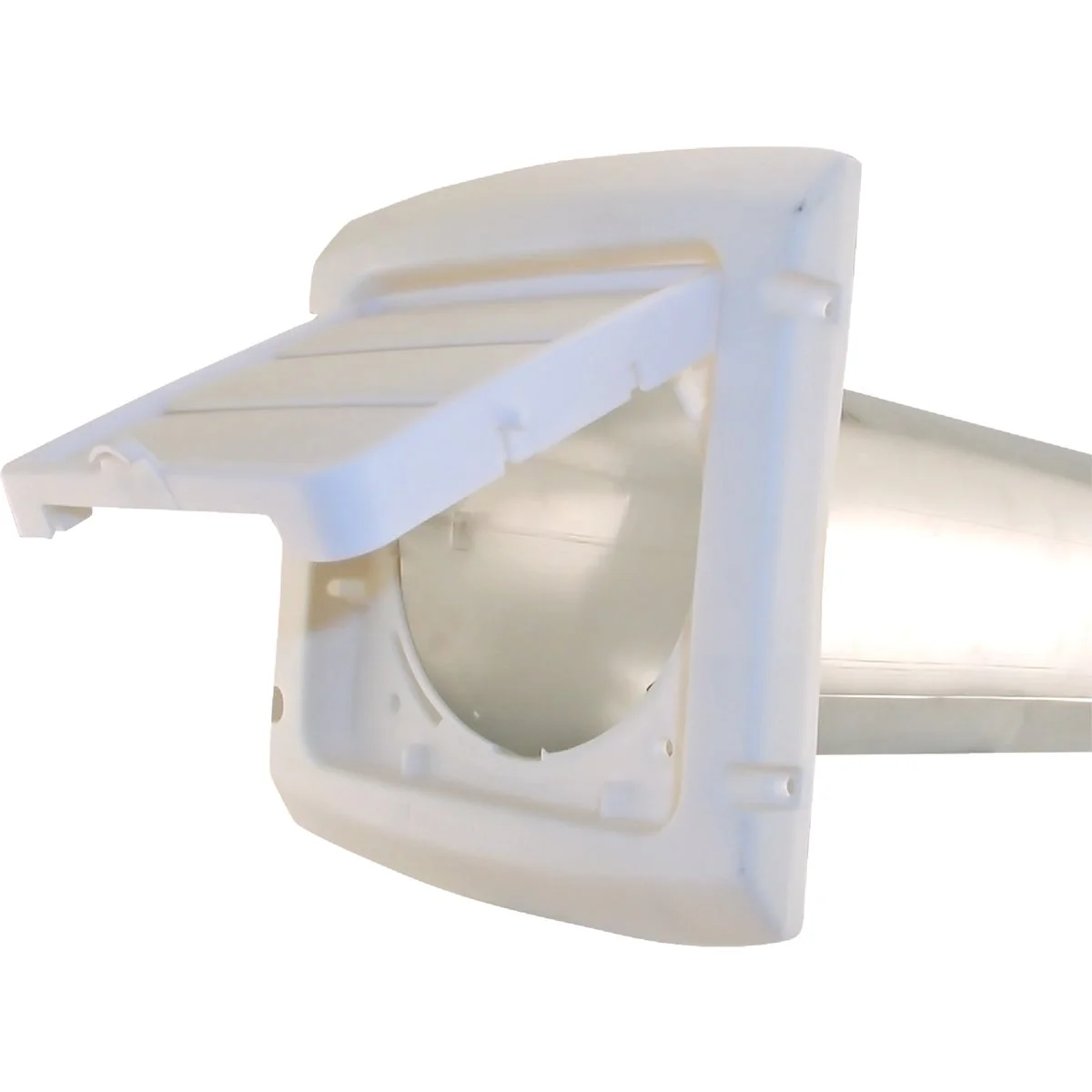 Proven Dundas Jafine EzAccess 4 In. White Plastic Dryer Vent Hood Consistent