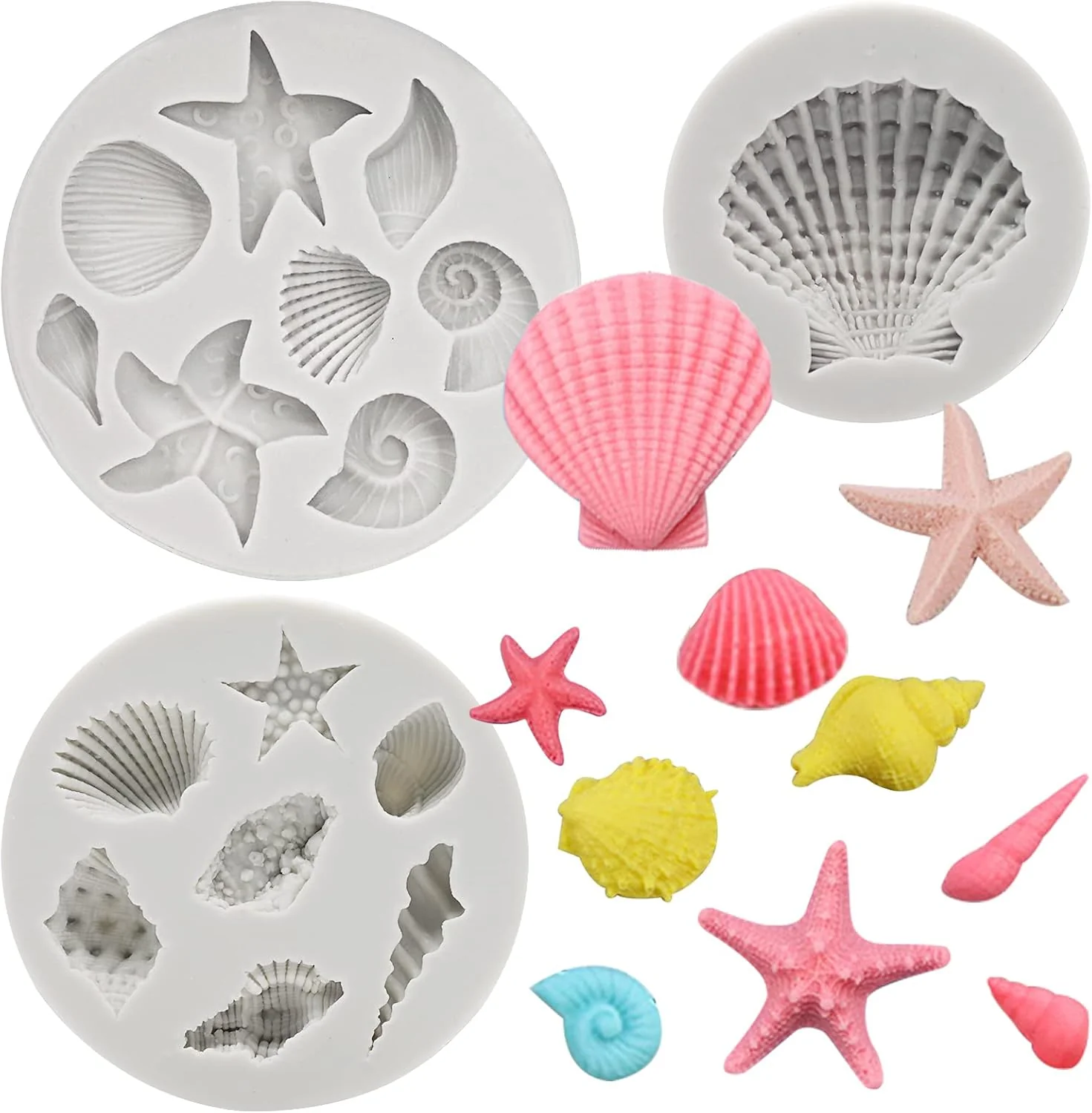 Premium Marine Fondant Molds 3pc Set Professional