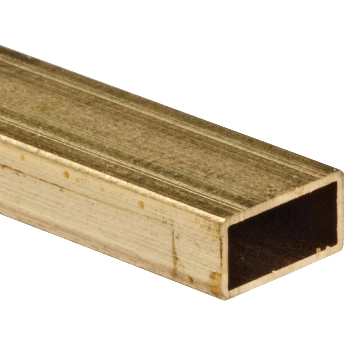 Fine K S 5 32 In. x 5 16 In. x 12 In. Rectangular Brass Square Tube Exceptional