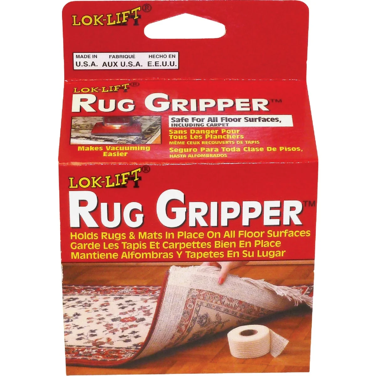 Trusted Lok-Lift Rug Gripper 4 In. x 25 Ft. Nonslip Rug Gripper Tape Elite