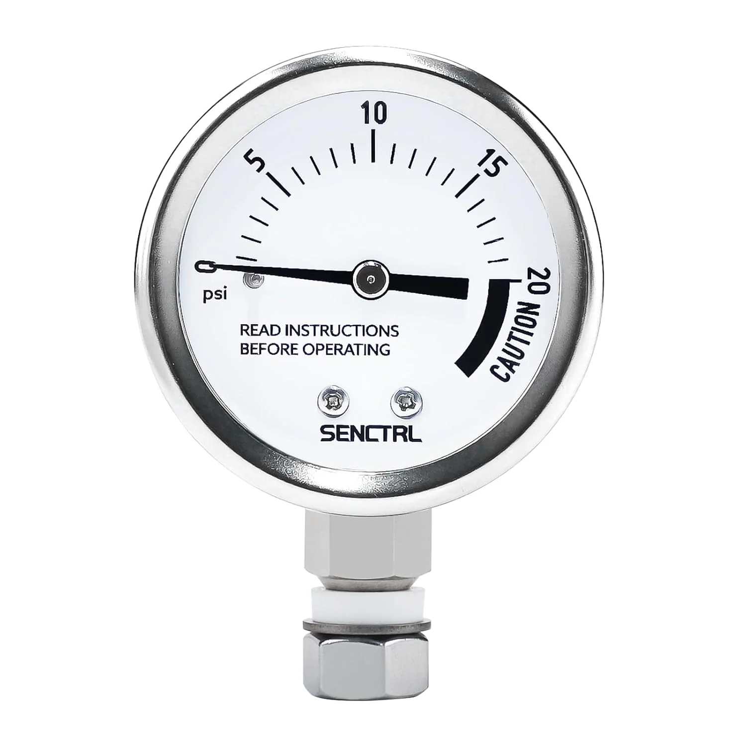 Stylish SENCTRL 20 Psi Pressure Cooker Gauge Part 3 8 UNC Male Safe