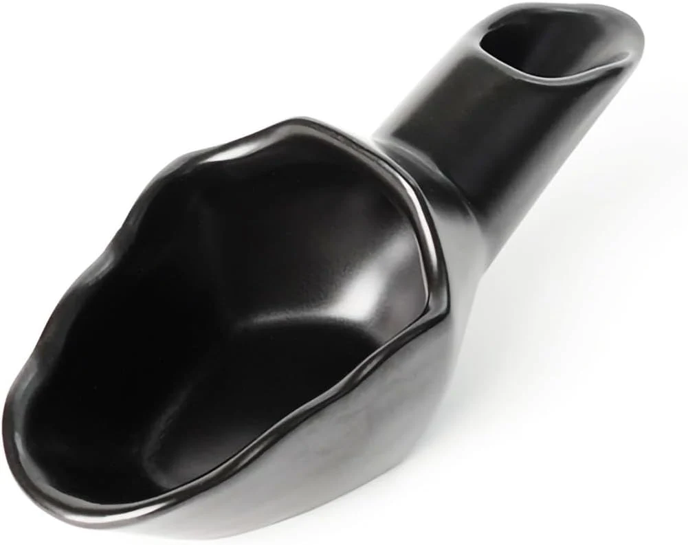 Minimalist Coffee Bean Measuring Scoop with Funnel Coffee Bean Dosing Cup Ceramic Ground Coffee Spoon For Coffee Tea Sugar Flour Black Verified