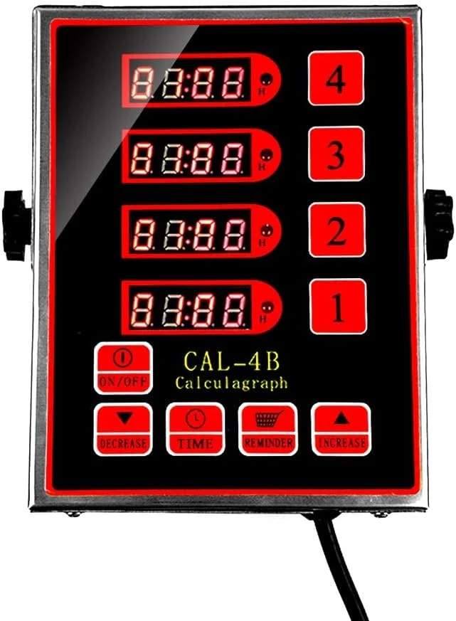 High-Performance Commercial 4 Channel Kitchen Timers Digital Restaurant Timer Professional Multi Loud Alarm Adjustable Cooking Reminder Comfortable