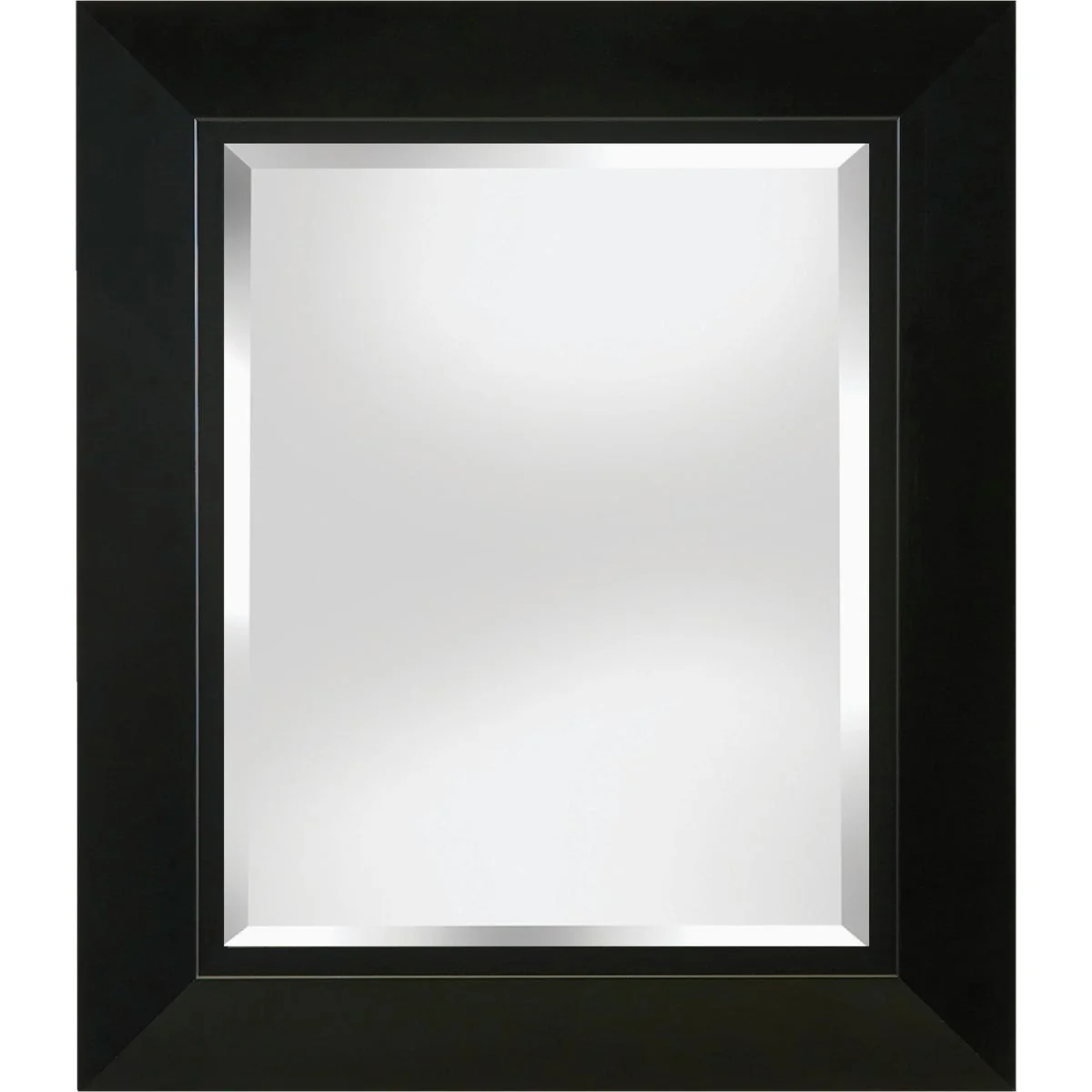 Safe Erias Home Designs 23.5 In. W x 27.5 In. H Black Framed Wall Mirror Relaxed