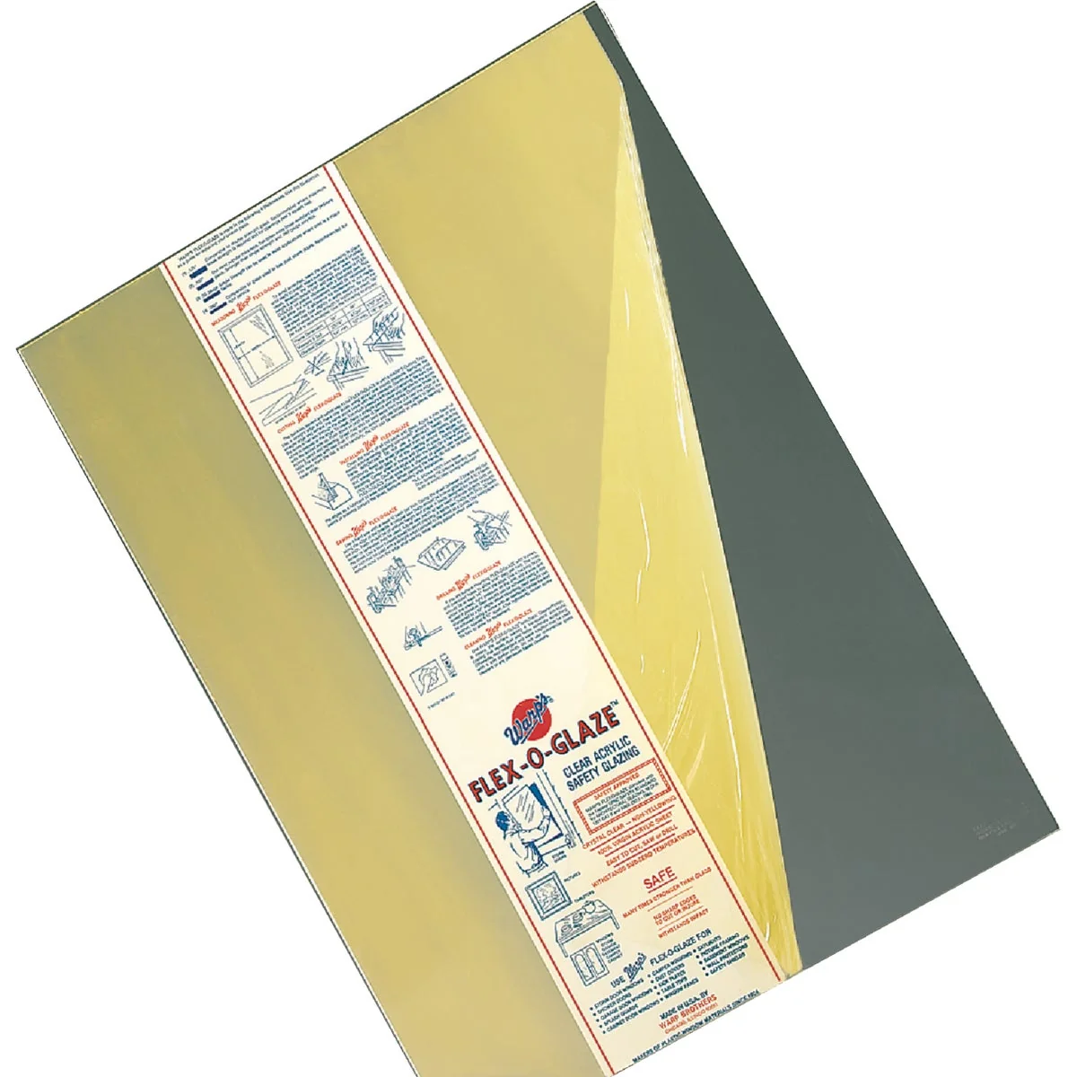Fashionable Warp’s Flex-O-Glaze 28 x 30 x 0.100 1 10 Clear Acrylic Sheet Top-Quality