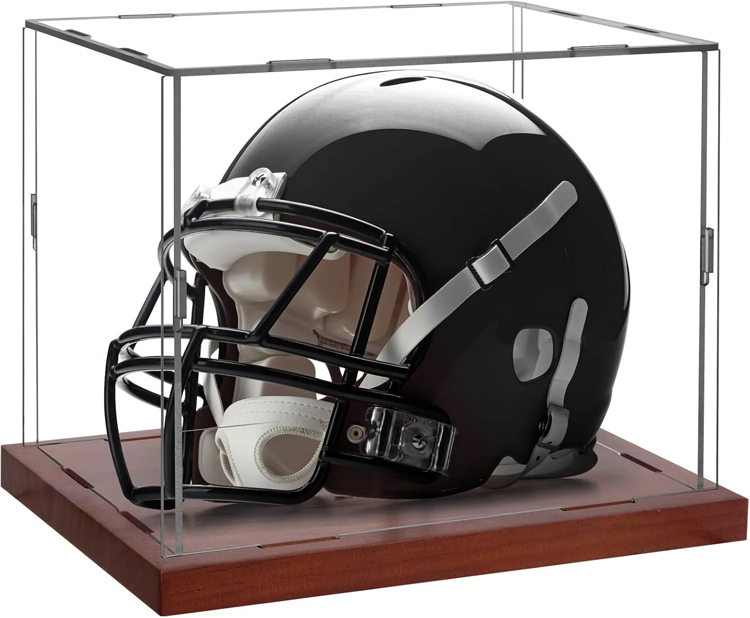 Top-Quality Mini Helmet Display Case – Wood Acrylic Collectibles Traditional