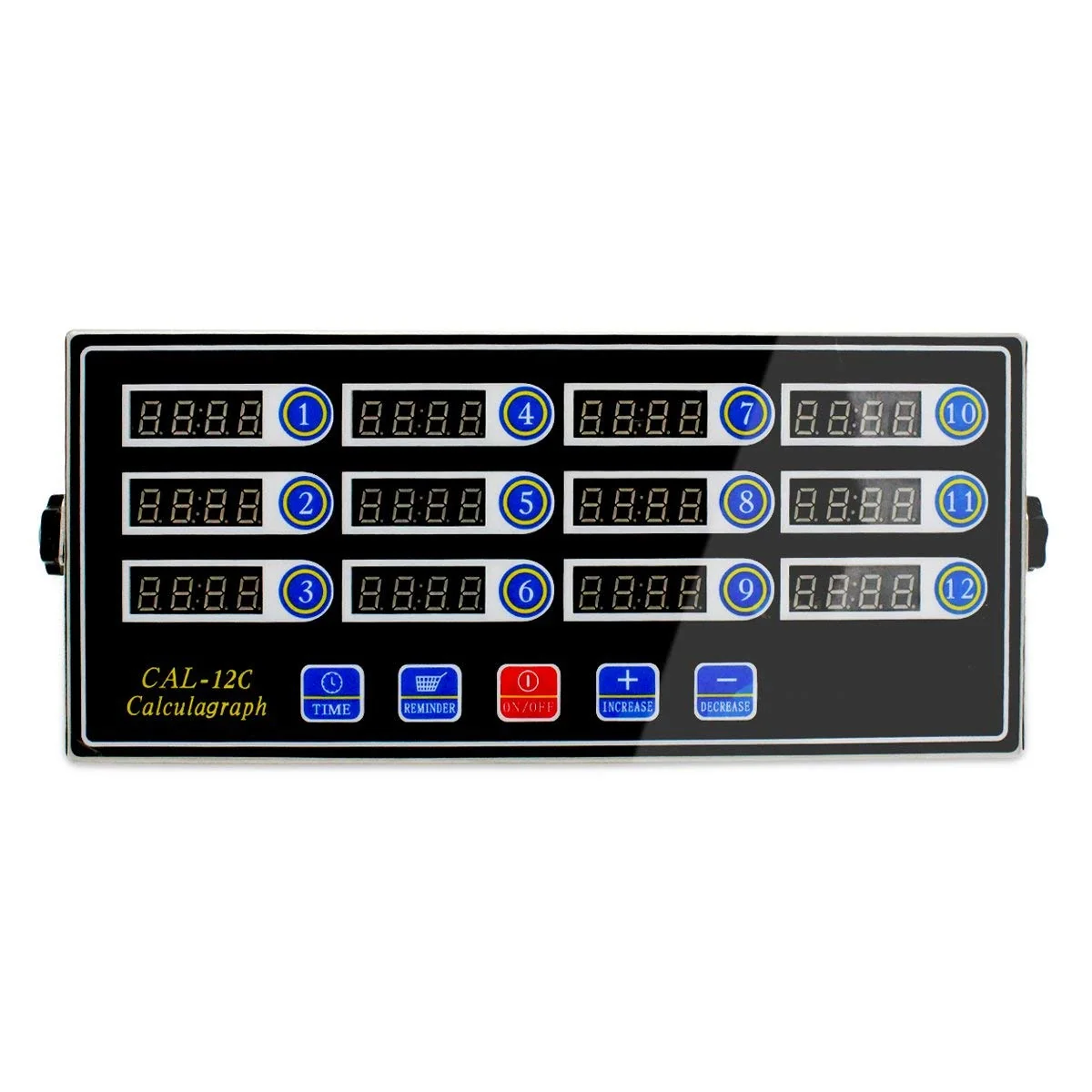 High-End Commercial 12 Channel Kitchen Timer Digital Restaurant Timers Professional LED Adjustable Alarm Cooking Reminder Versatile