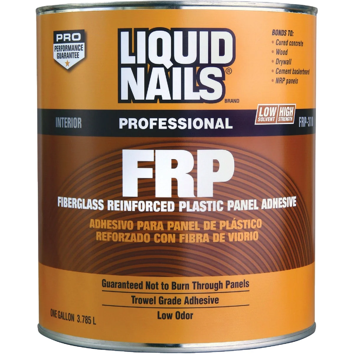 Natural LIQUID NAILS 1 Gal. FRP Panel Adhesive Environmentally Friendly