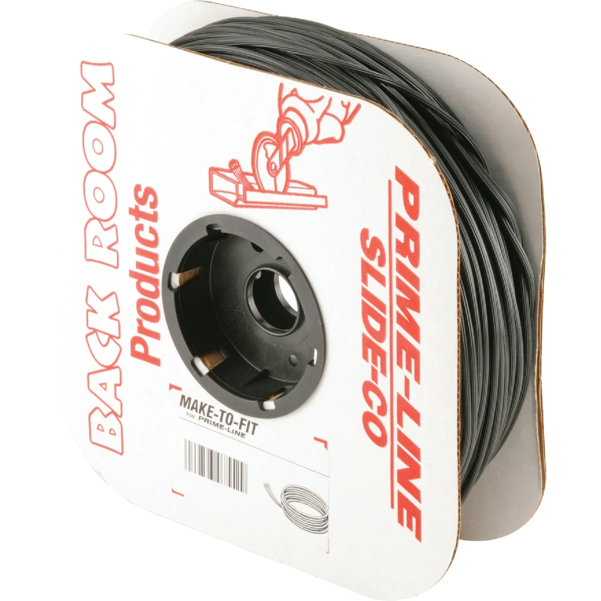 Fine Prime-Line 0.165 In. Dia. x 250 Ft. L. Black Vinyl Screen Retainer Spline Elegant