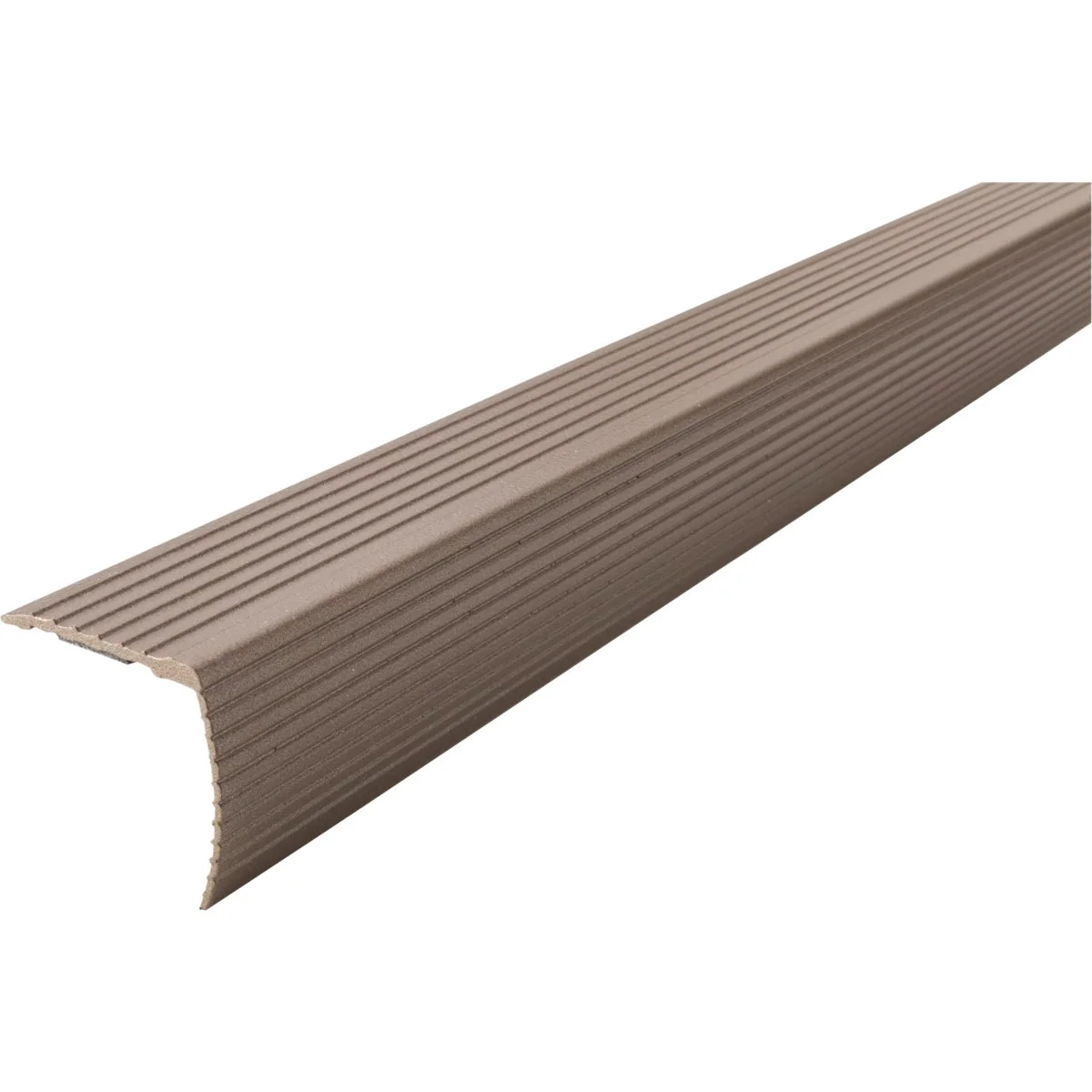 Superior M-D Spice 1-1 8 In. W x 36 In. L Aluminum Fluted Cinch Stairnose Next-Generation