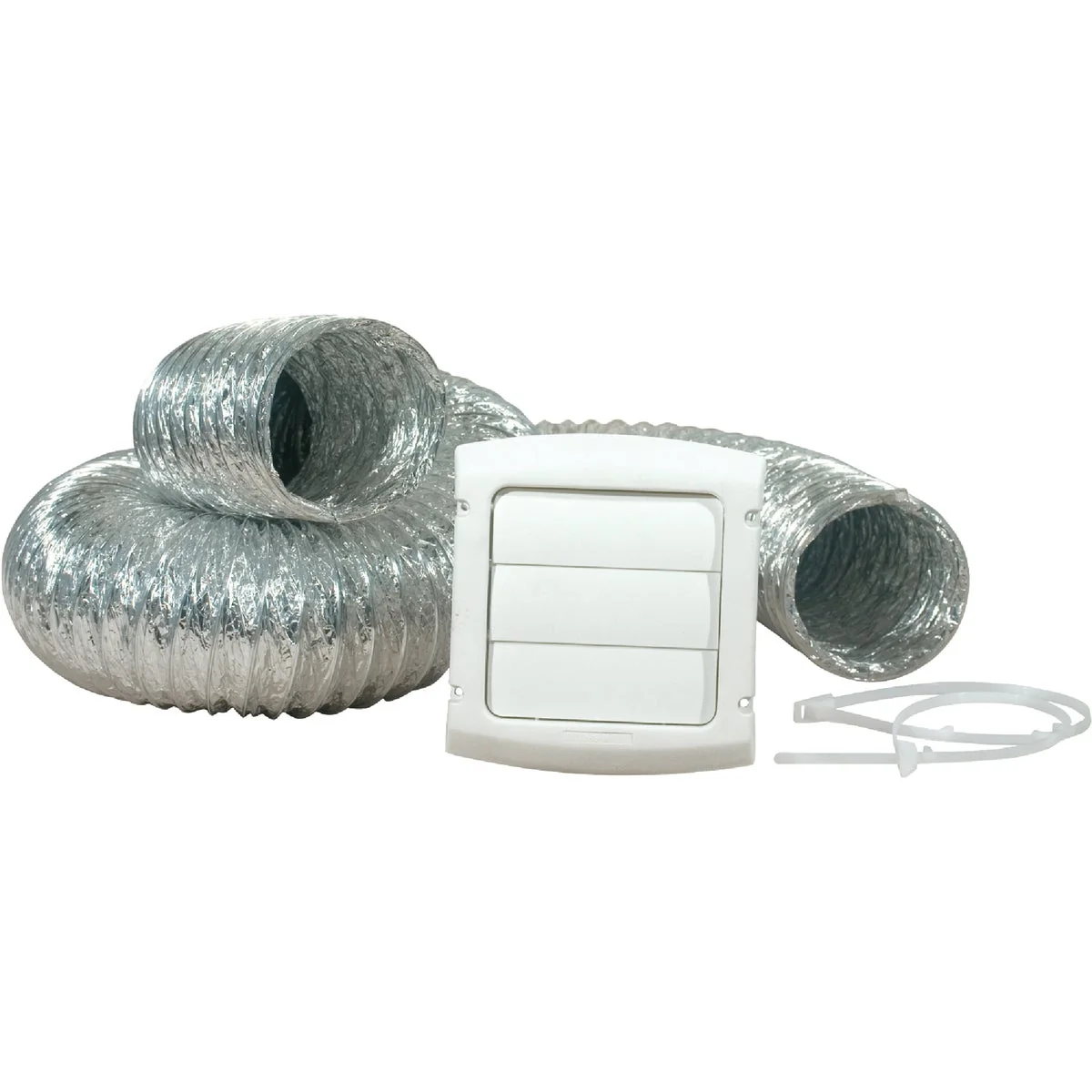 Fine Dundas Jafine White Gas or Electric Dryer Vent Kit 4-Piece Expertly Made