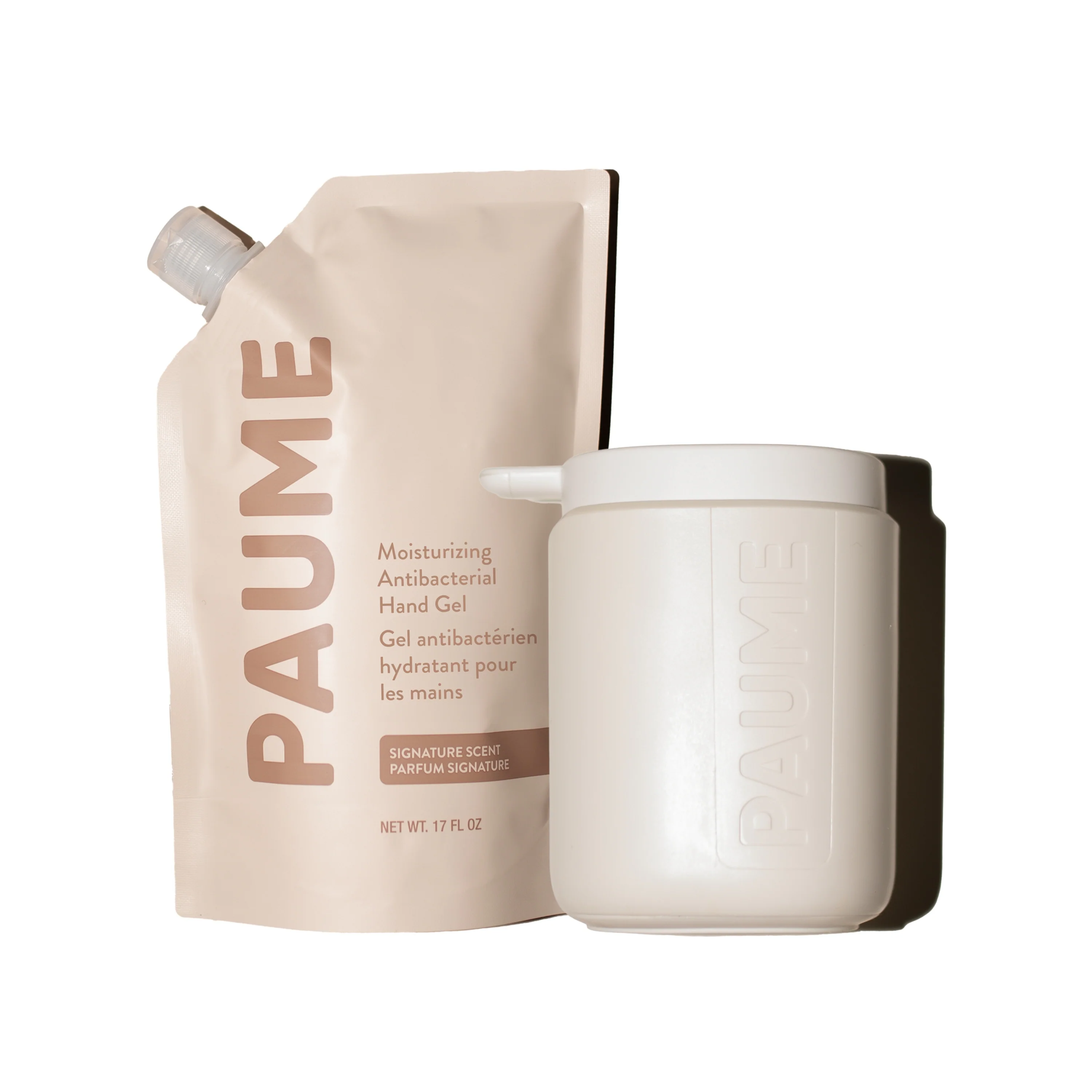 Responsible PAUME Sanitize Duo Antibacterial Hand Gel Pump Long-Lasting