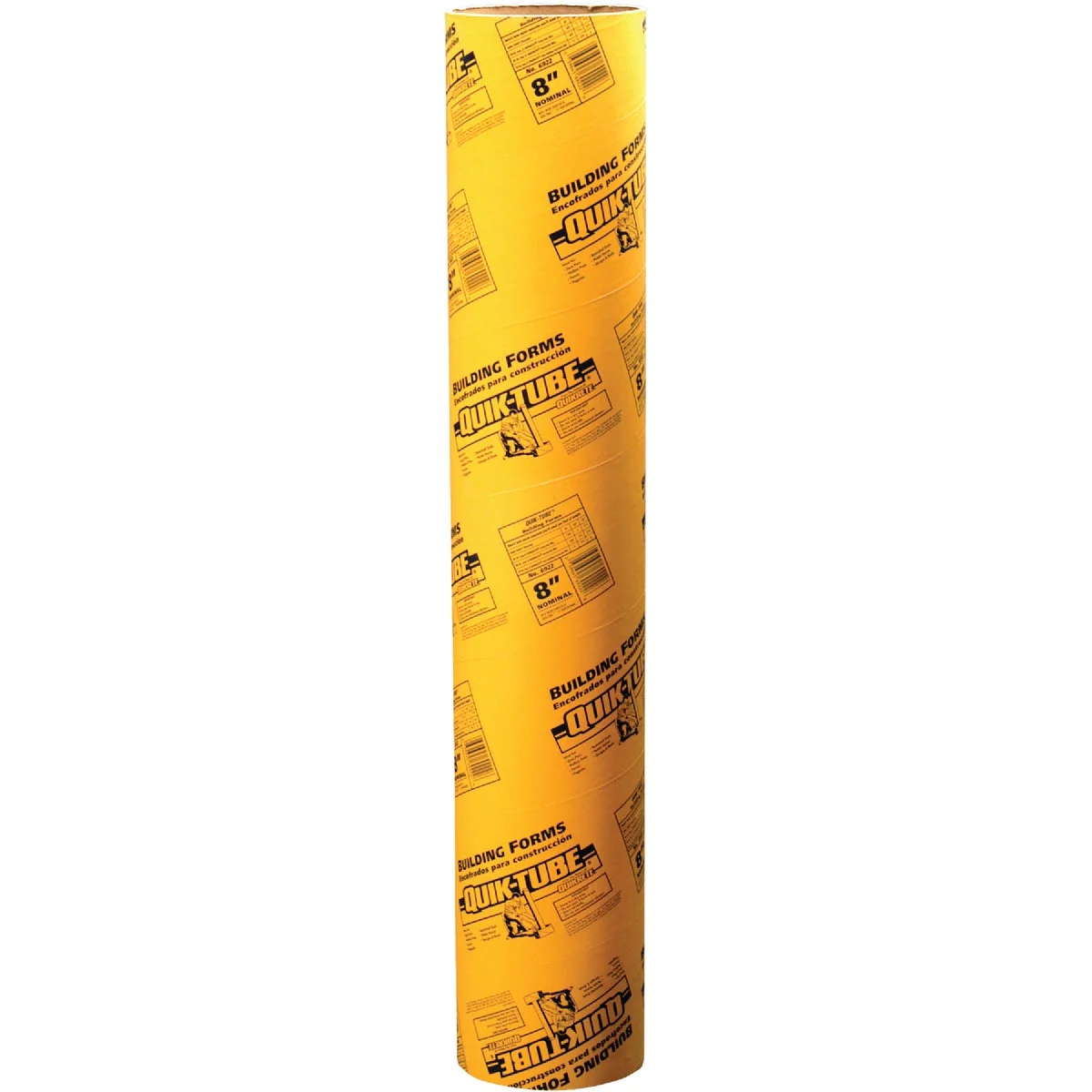 Fine Quikrete Quik-Tube Rigid Fiber 8” x 4′ Concrete Form Tube Outstanding