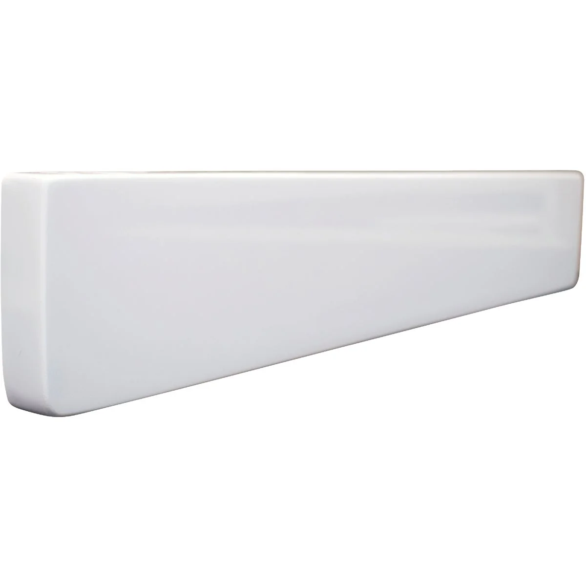 Fast Modular Vanity Tops 4 In. H x 19 In. L Solid White Cultured Marble Side Splash Universal Sustainable
