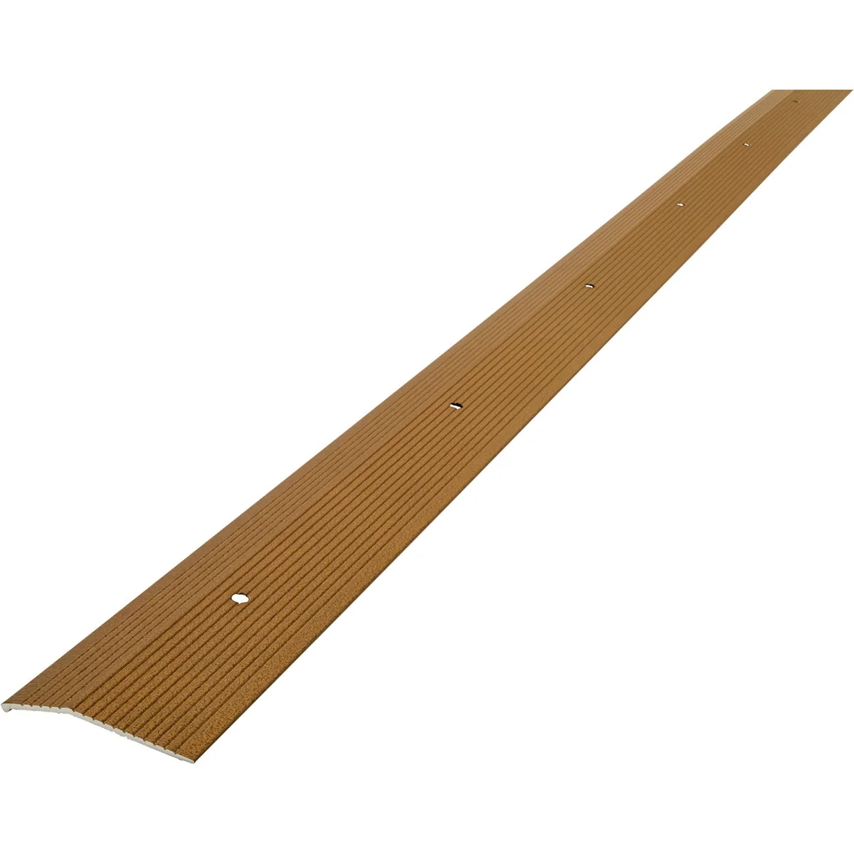 Traditional M-D Antique Brass Fluted 2 In. x 72 In. Aluminum Carpet Trim Refined