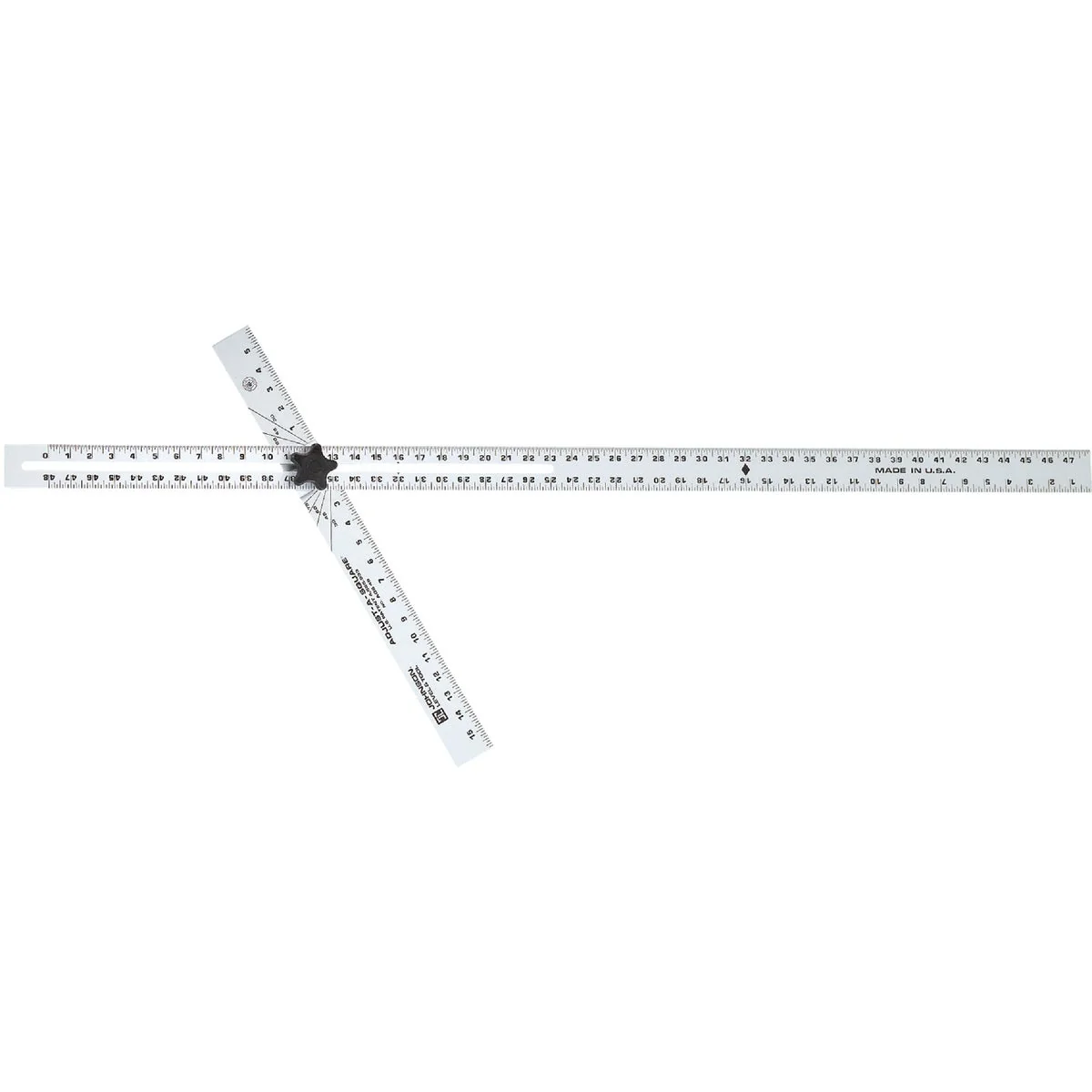 Green Johnson Level 48 In. Aluminum English Adjust-A-Square Drywall Square Next-Generation