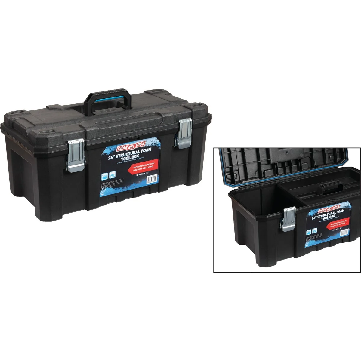 Certified Channellock 26 In. Structural Foam Toolbox Detailed