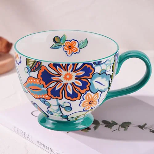Reusable Autumn Handmade Large Ceramic Coffee Mug Artisan