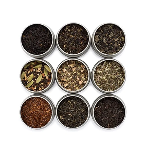 Sophisticated Variety Pack 9 Loose Leaf Tea Sampler 4.5 Ounce Luxury