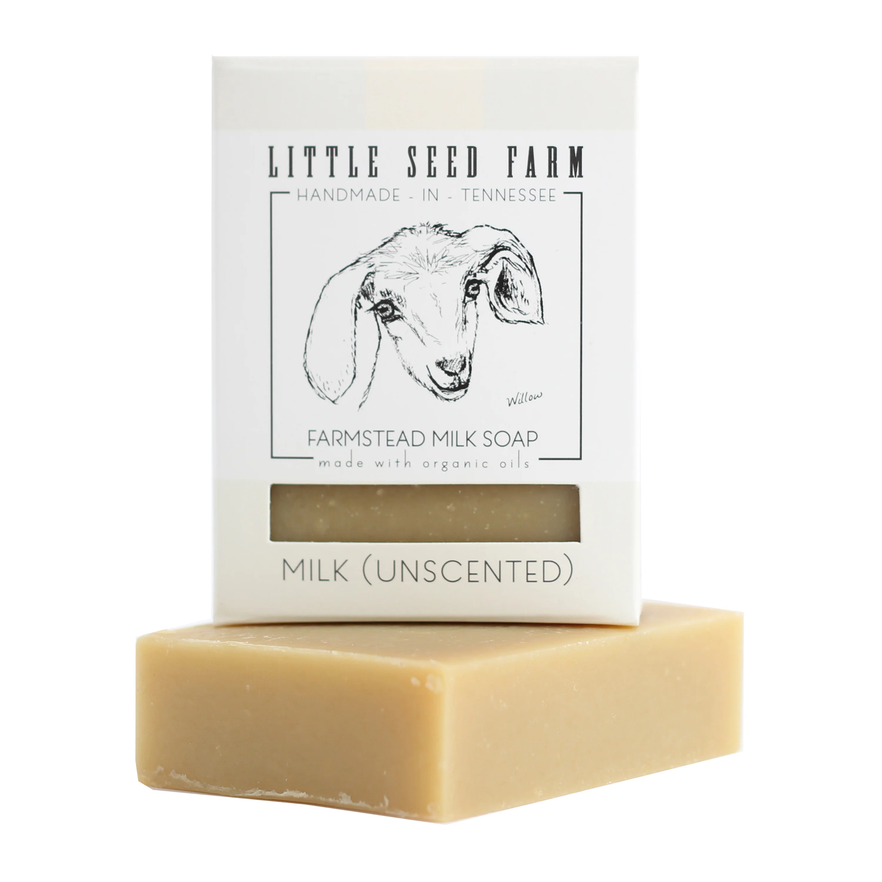 Environmentally Friendly Little Seed Farm Facial Body Cleansing Bar Goat’s Milk Unscented Exclusive