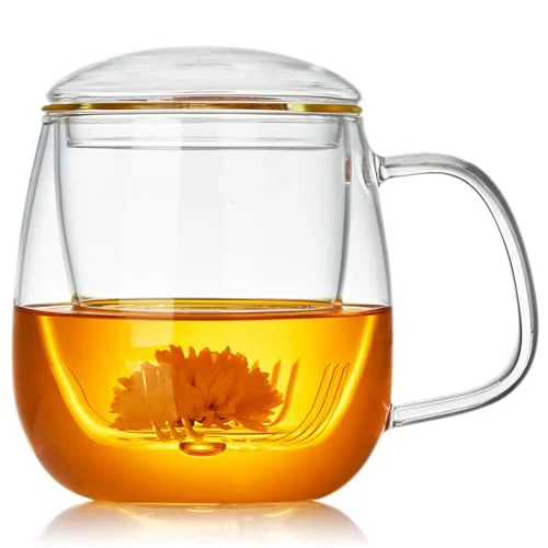 Fine Large Glass Tea Cup Original Design