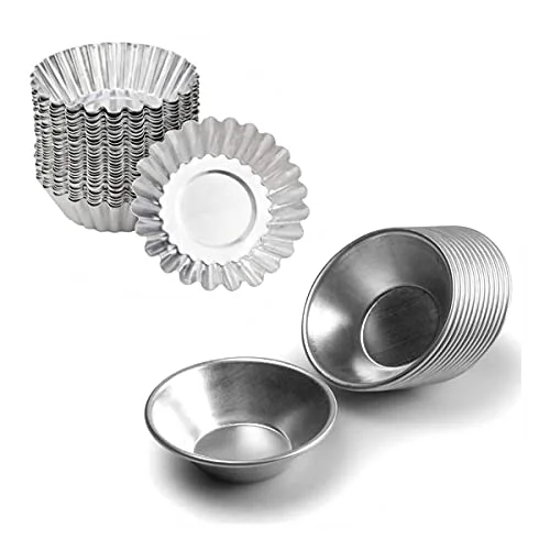First-Class 30 Pieces Egg Tart Molds Reusable Non 30 Count Casual
