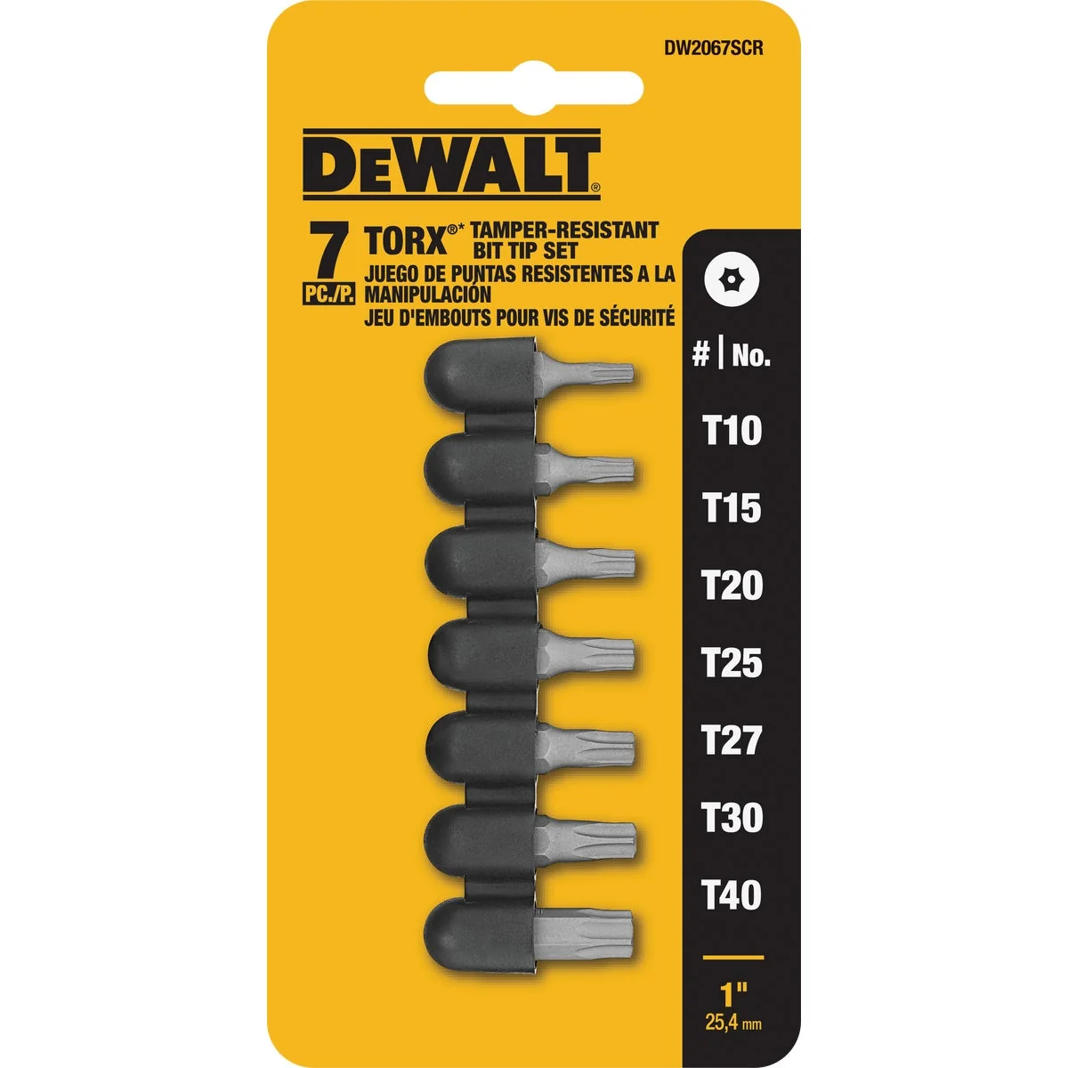 Top-Quality DeWalt 7-Piece Security Torx Screwdriver Bit Set Official