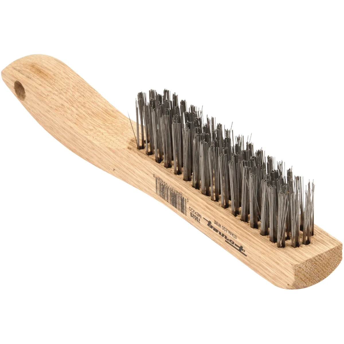 Original Forney 10-1 4 In. Shoe Handle Wire Brush with Stainless Steel Bristles Organic