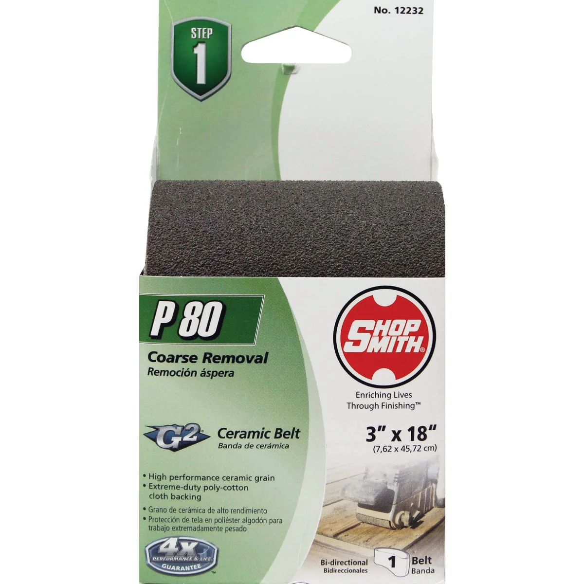 Powerful Gator Blade 3 In. x 18 In. 80 Grit Heavy-Duty Sanding Belt Excellent