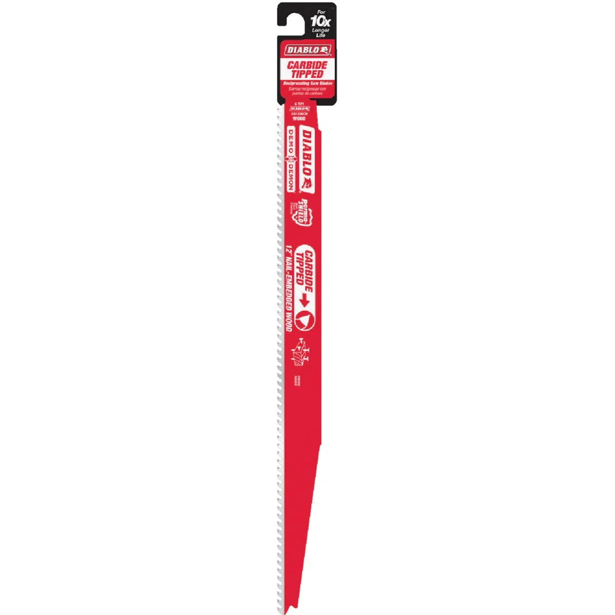 Environmentally Friendly Diablo Demo Demon 12 In. 6 TPI Carbide Wood w Nails Reciprocating Saw Blade Carefully Designed
