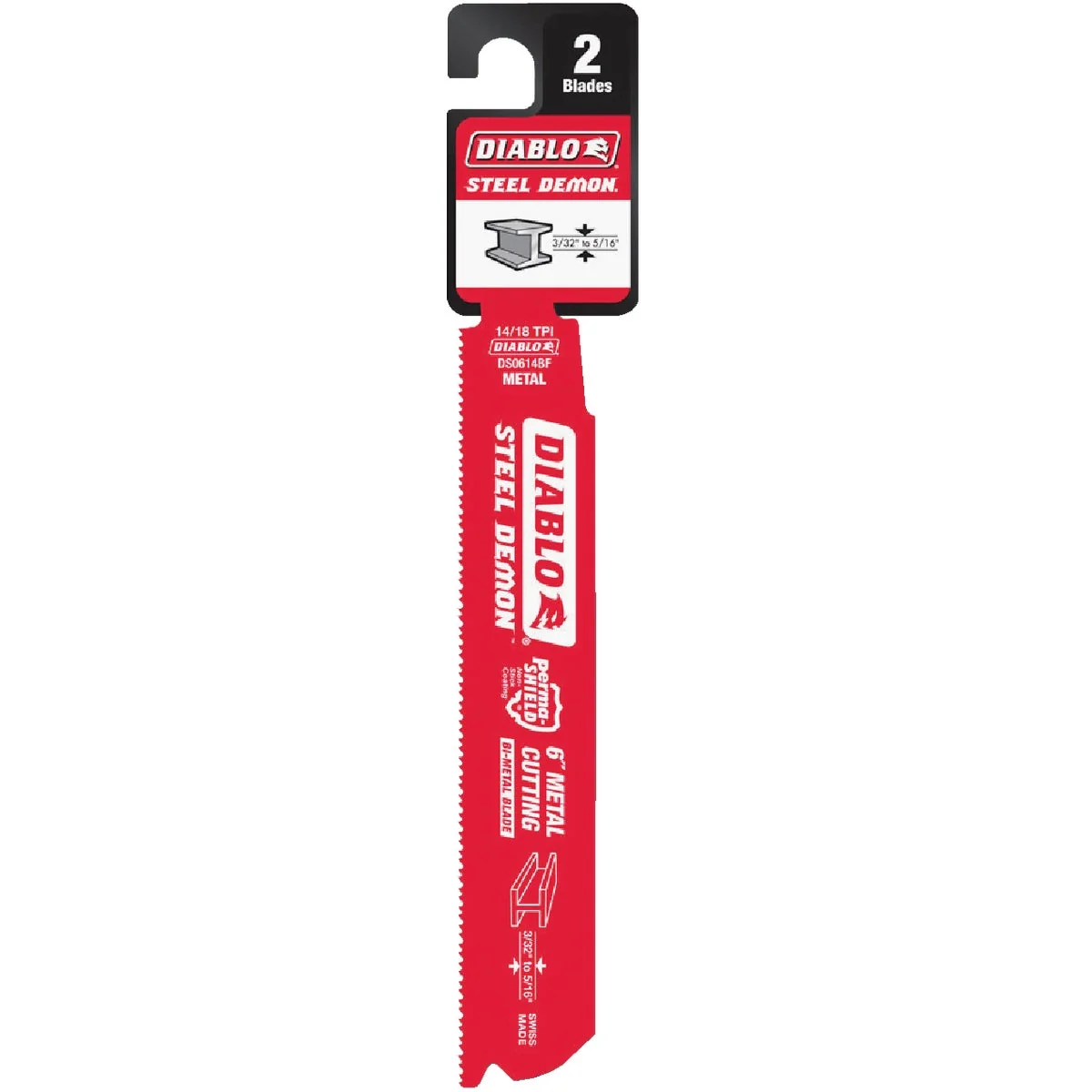 Stylish Diablo Steel Demon 6 In. 14 18 TPI Medium Metal Reciprocating Saw Blade 2-Pack Environmentally Friendly