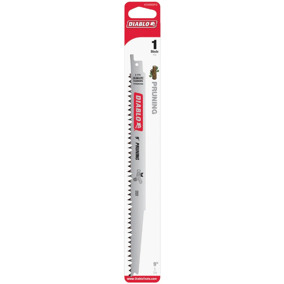 World-Class Diablo 9 In. 5 TPI Pruning Reciprocating Saw Blade Efficient