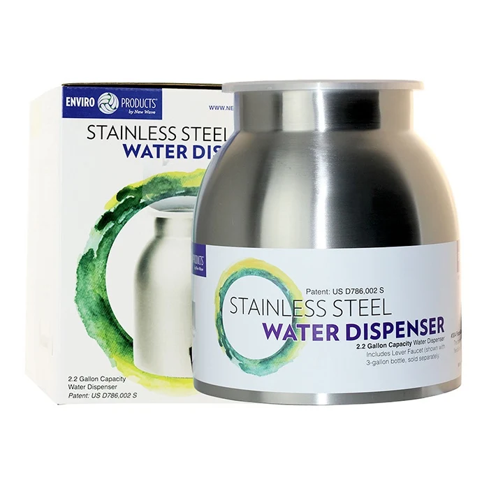 Recyclable New Wave Enviro Water Dispenser – Stainless Steel Water Crock Contemporary