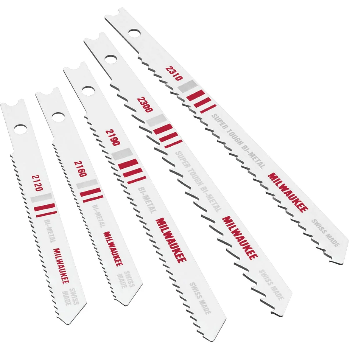 User-Friendly Milwaukee 5-Piece U-Shank Jig Saw Blade Set Minimalist